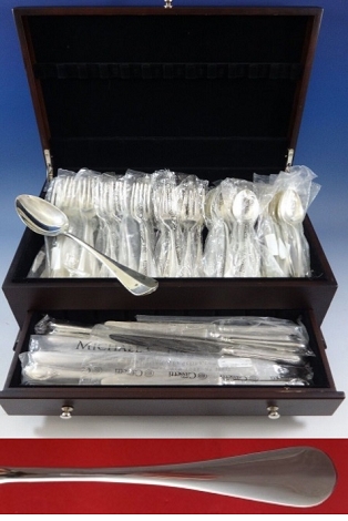 Medallion by Cassetti Sterling Silver Dinner Flatware Set Service 43 Pieces New